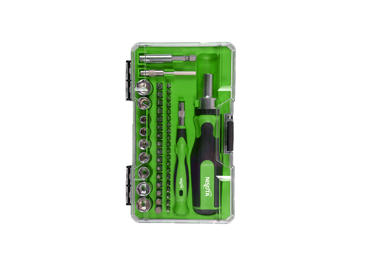 KIT DE DESTORNILLADORES CON PUNTAS Y TUBOS DE 49 PIEZAS - NSKD49 kit de destornilladores con puntas y tubos de 49 piezas nskd49