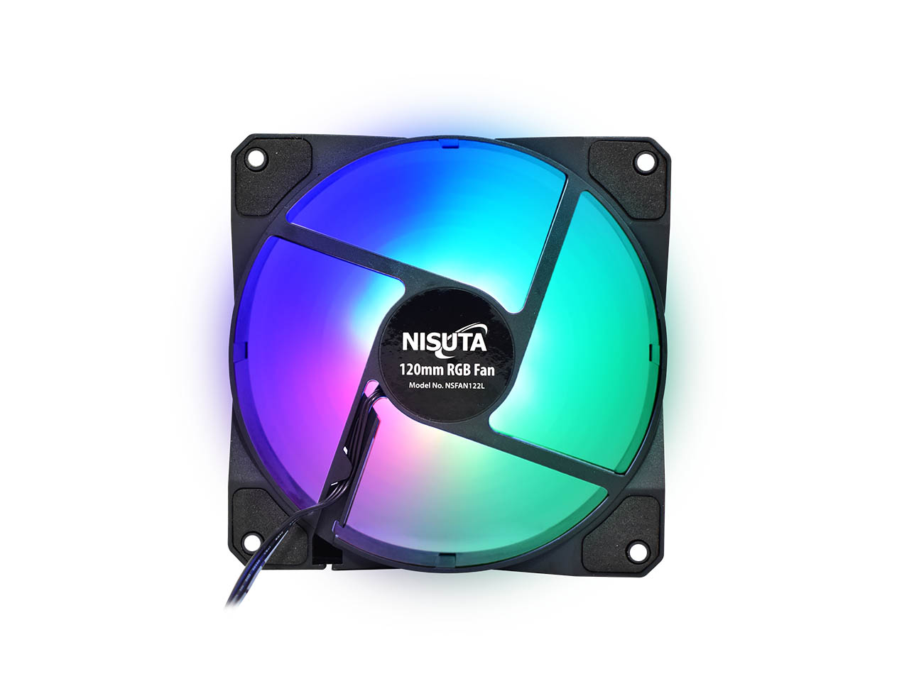 JUEGO DE 2 FANS RGB DE 120MM CON CONECTOR MOLEX 4 PINES - NSFAN122L auto draft