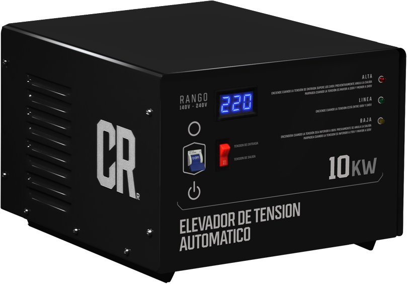 elevador de tension automatico microprecesado 10kw