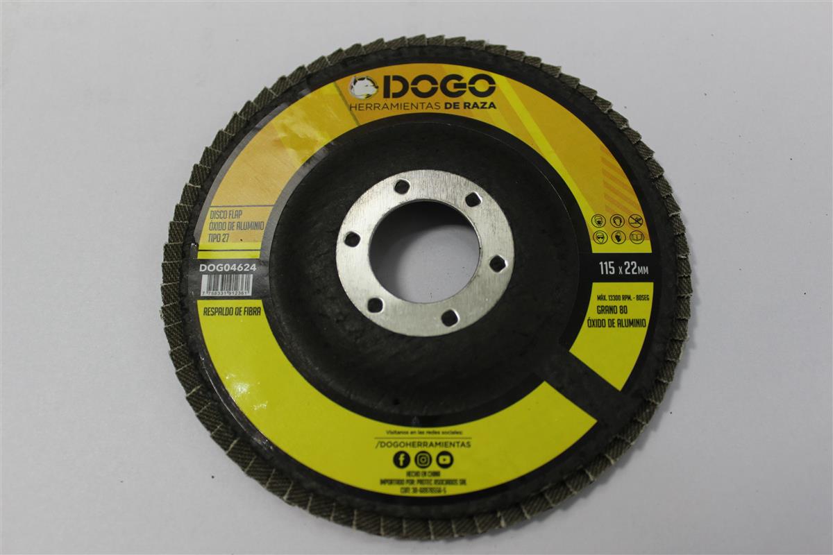 pr disco flap oxido de aluminio 115 gr 40 r/fibra