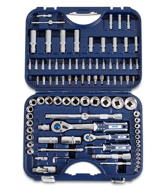 juego de bocallaves con accesorios [1/4" 1/2"] (94 pzs) br6380