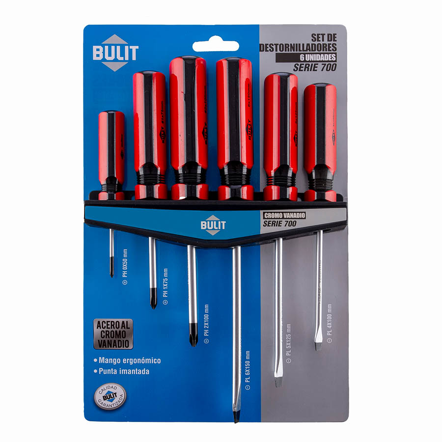 des 7 st 6 set de 6 destornilladores s