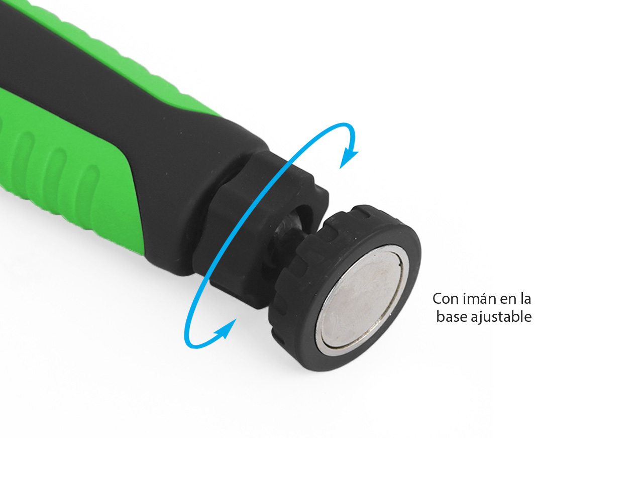 linterna de trabajo led 3w rotatoria. con iman y gancho. bateria recargable nsli70 linterna de trabajo led 3w rotatoria. con iman y gancho. bateria recargable nsli70