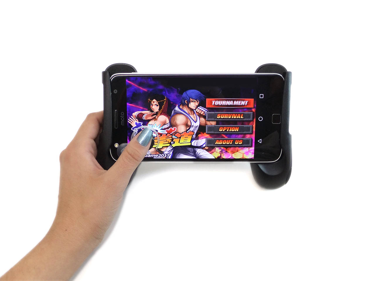 soporte plástico para celular con ventosas