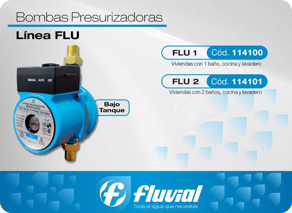 fluvial presurizadora flu1 1baÑo cocina lavadero