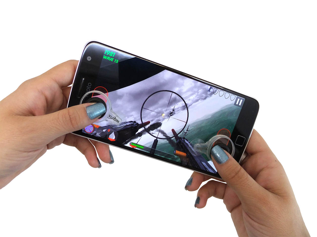 soporte plástico para celular con ventosas