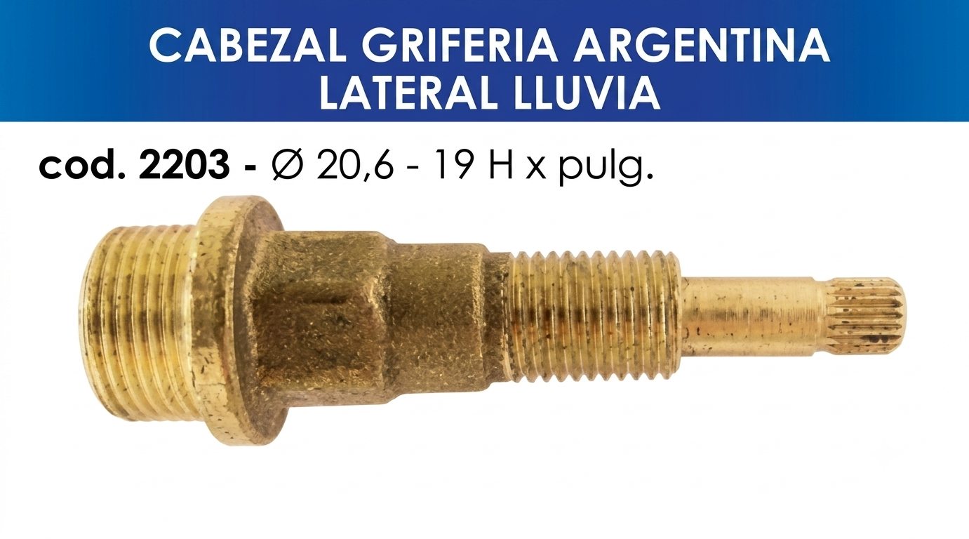 2203 cabezal griferia argentina lateral lluvia