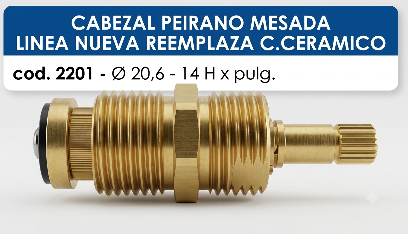 2201 cabezal peirano mesada l. nueva reemplaza c. ceramico