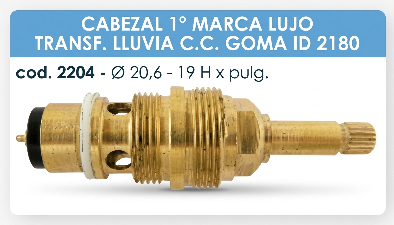 2204 cabezal 1 ra marca lujo transf. lluvia cc goma id 2180