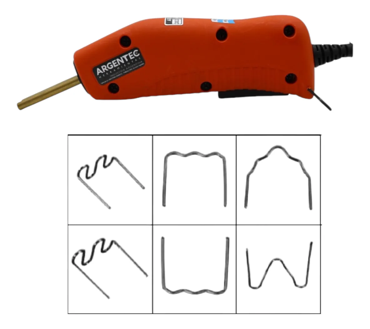 soldador de plástico kit reparación paragolpes argentec sp75