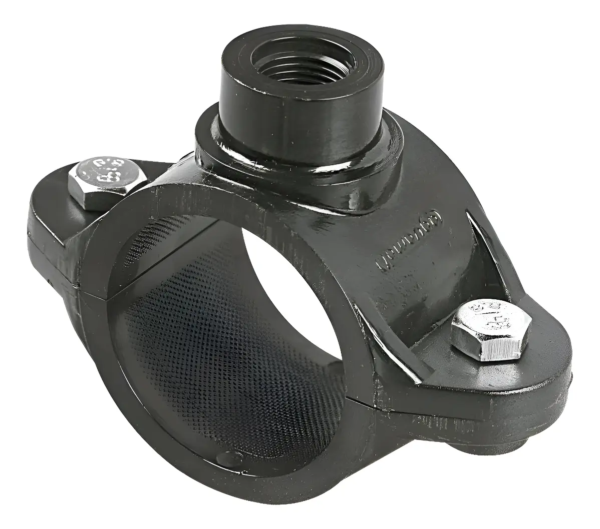 abrazadera plast. doble bulon 110 x 3/4