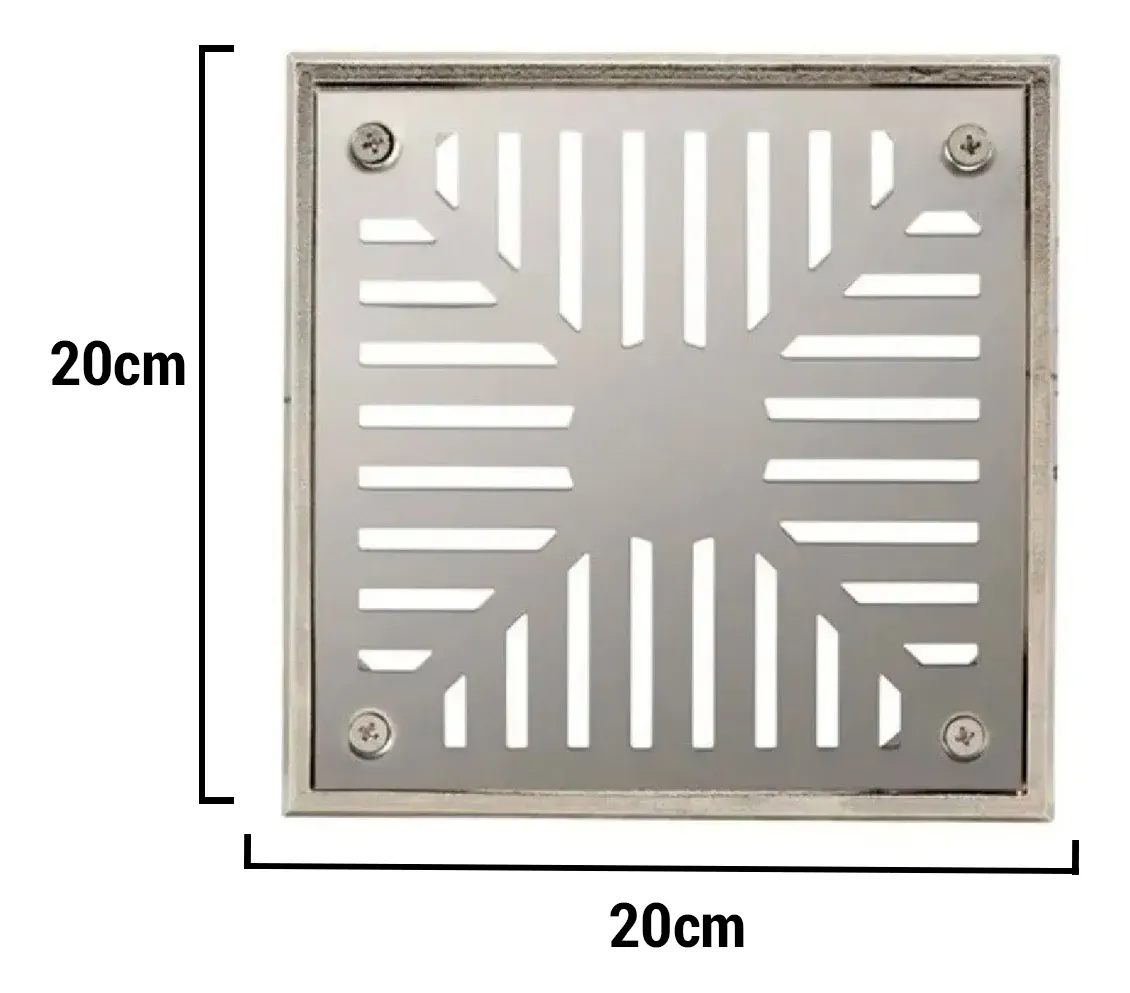 rejilla acero inox. 20x20