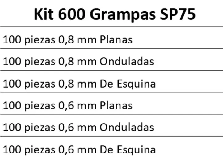 kit 600 grampas para soldador de plástico argentec sp75