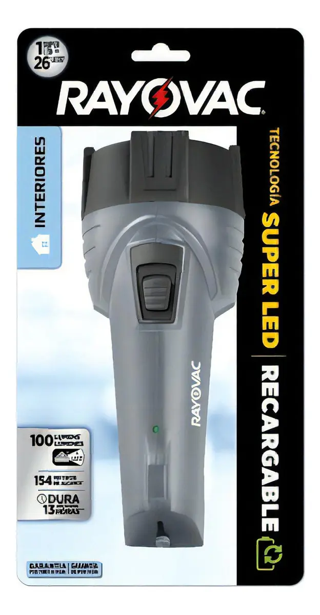 linterna recargable superled big 100l 154m **rayovac linterna recargable superled big 100l 154m **rayovac