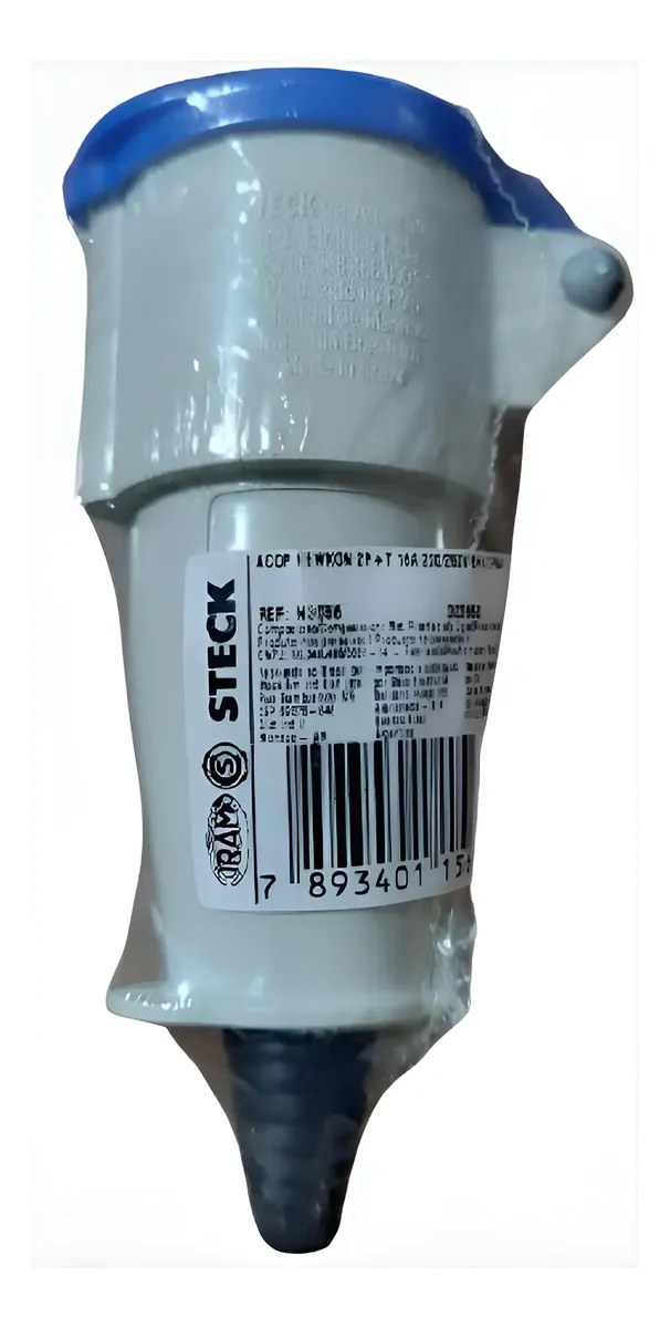 ficha ind 2x 16a+t hemb 220 azu acople ip44 n 3056