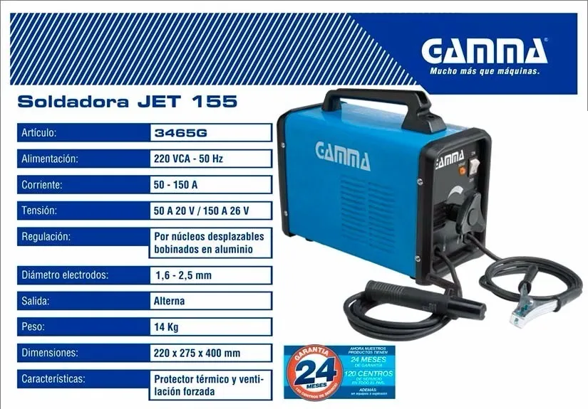 gamma jet 155 50 150 a | corriente a [3465g]