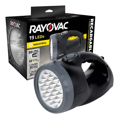 linterna recargable hibrida 19 led