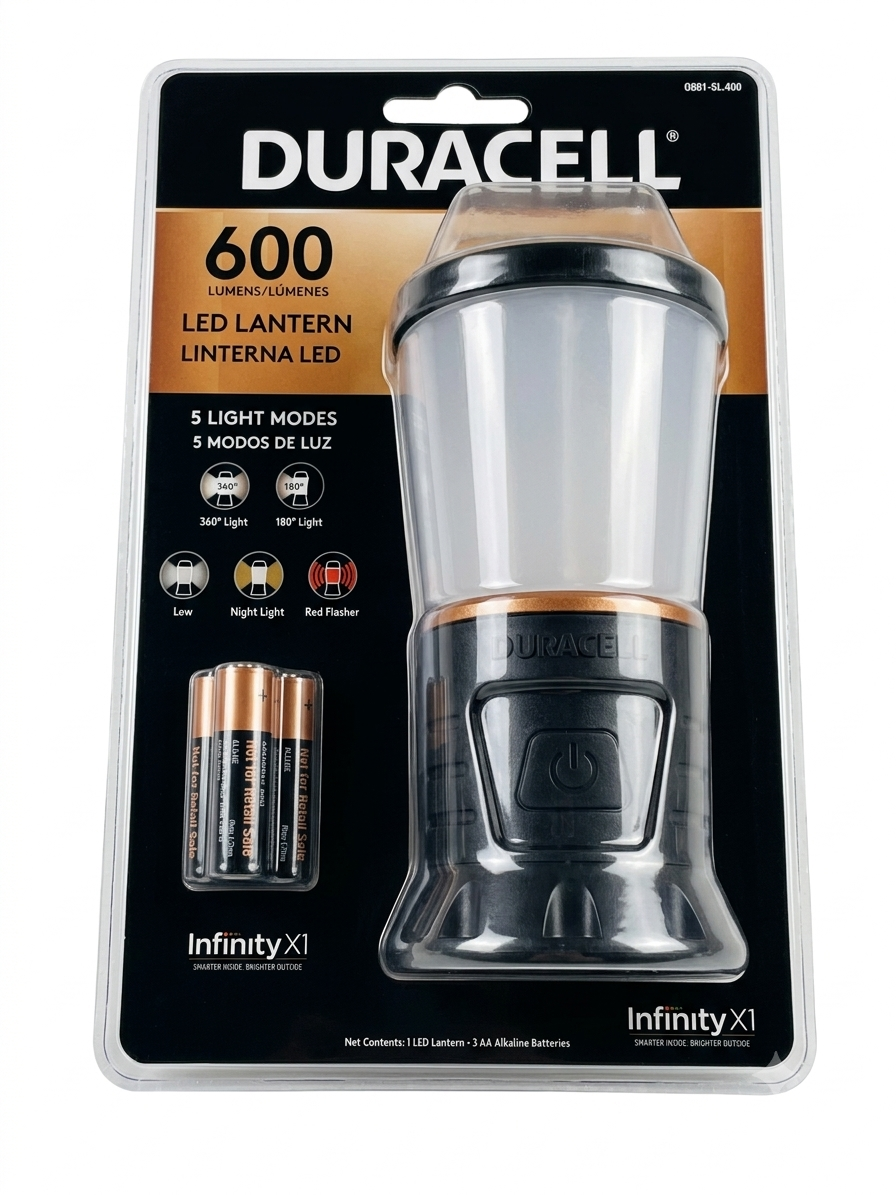 LITERNA / FAROL DURACELL 600L 3AAA -8661-DL600 literna / farol duracell 600l 3aaa 8661 dl600