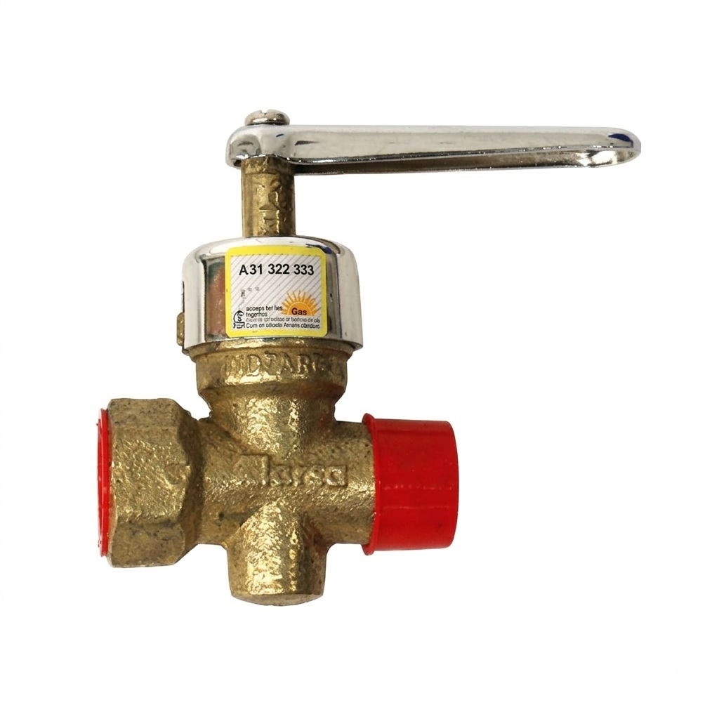 llave gas 1 cromo