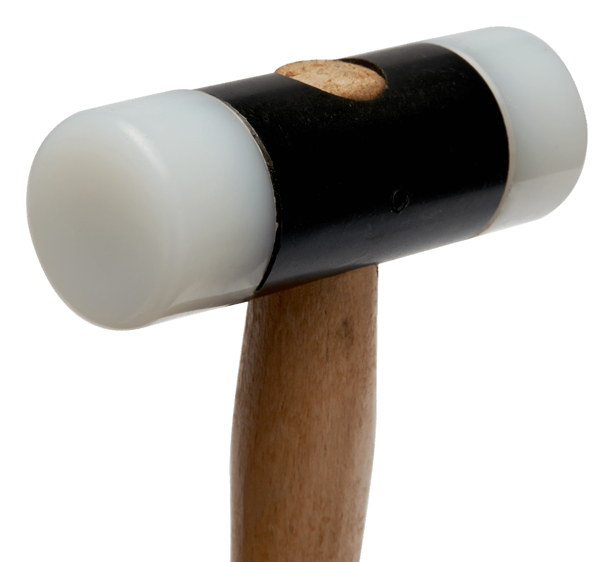martillo con boca de nylon 35 mm mango madera