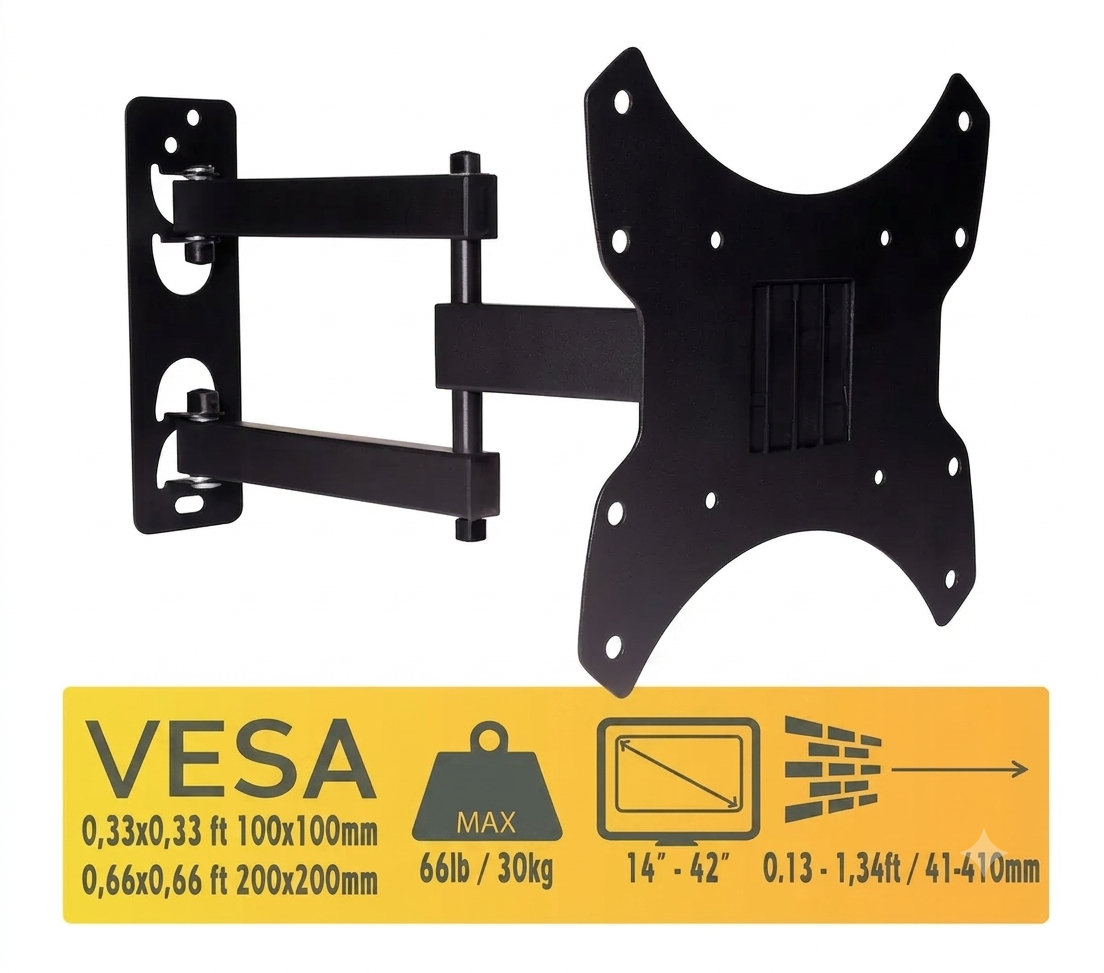 soporte led articulado 2br 14/42 pulg spv40