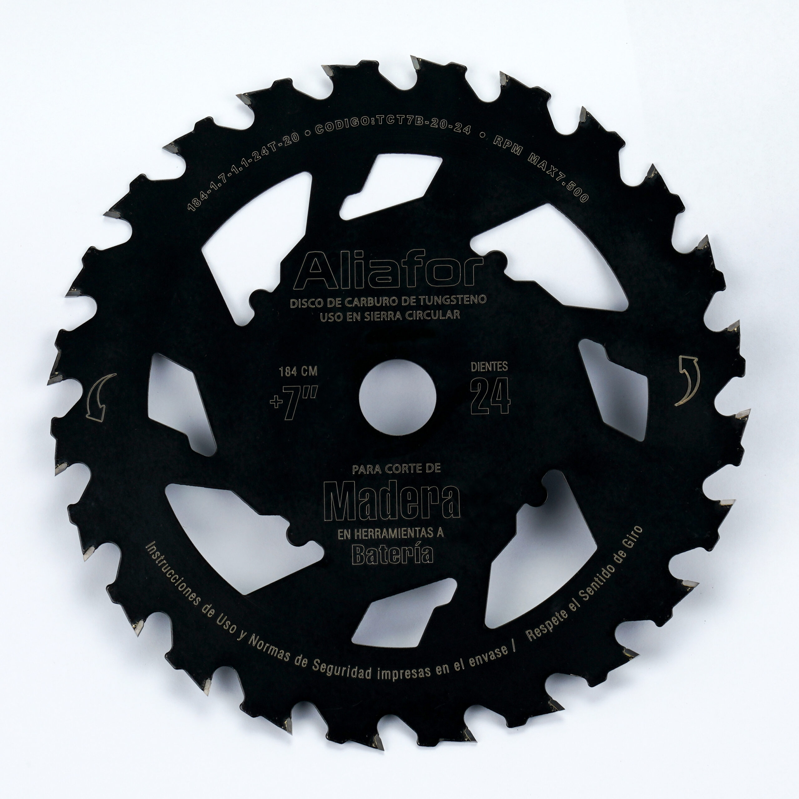 aliafor disco madera p/maq. a bat. 184 x 1.7 x 1.1 x 24t