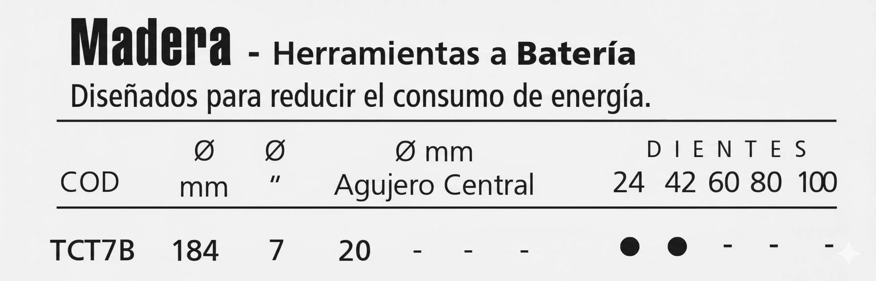 aliafor disco madera p/maq. a bat. 184 x 1.7 x 1.1 x 24t
