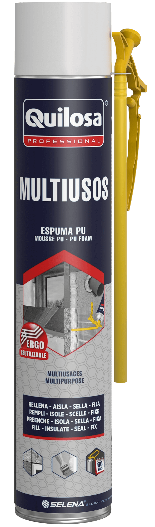 espuma de poliuretano multiuso [canula] 750ml quilosa 10051387
